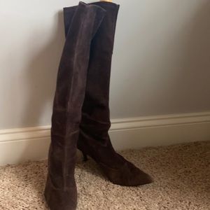 Stuart Weitzman brown suede boots